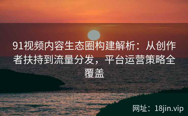91视频内容生态圈构建解析：从创作者扶持到流量分发，平台运营策略全覆盖