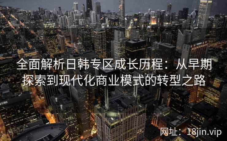 全面解析日韩专区成长历程：从早期探索到现代化商业模式的转型之路